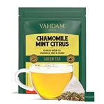 Vahdam Chamomile Mint Citrus Green Tea